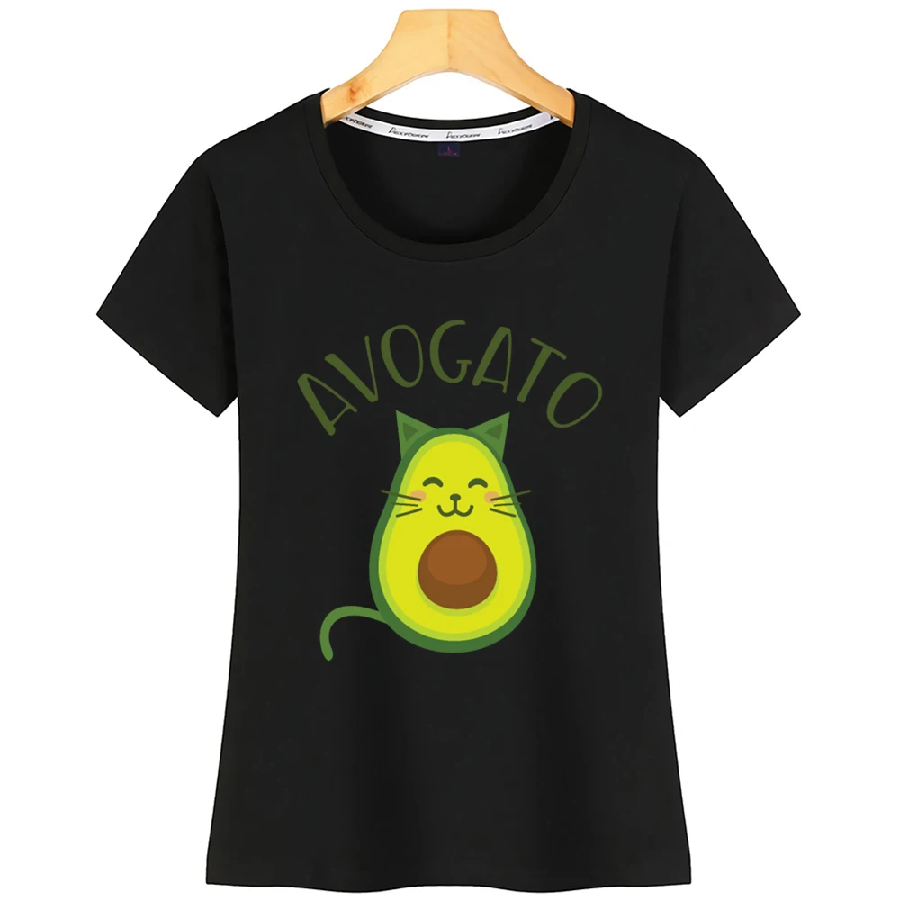 Топы Футболка Для женщин Avogato подходит надписями Хлопковая женская