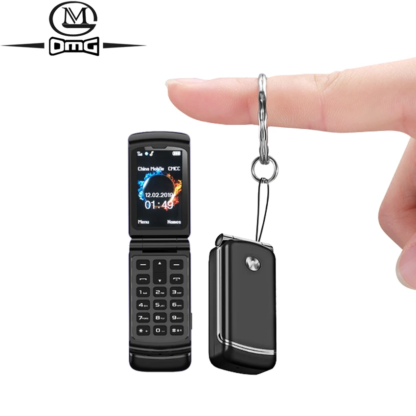 Celular sem Câmera Pequeno Mini Flip Telefones Celulares Russo Botão Telefone Bluetooth Discador Clamshell Desbloqueado Barato