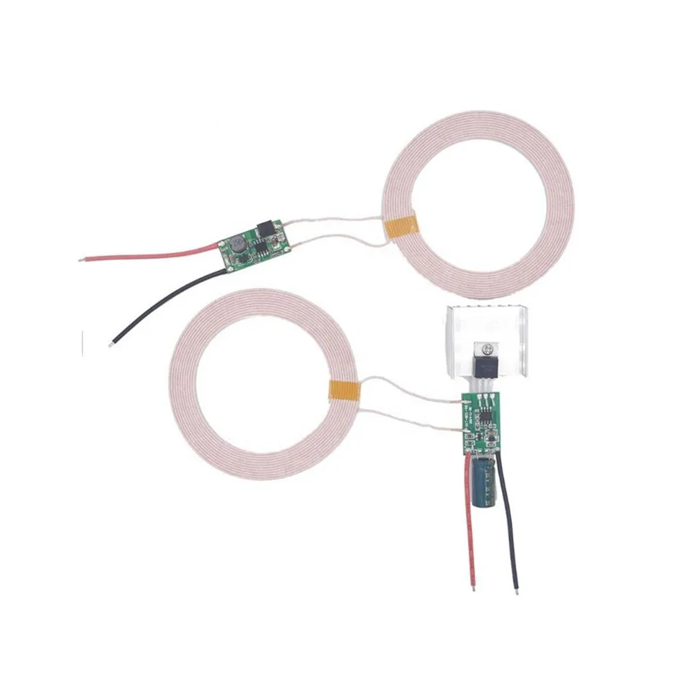 Taidacent 24V Input 5V 500mA Output Wireless Power Transfer Module 50mm Long distance Wireless Charger