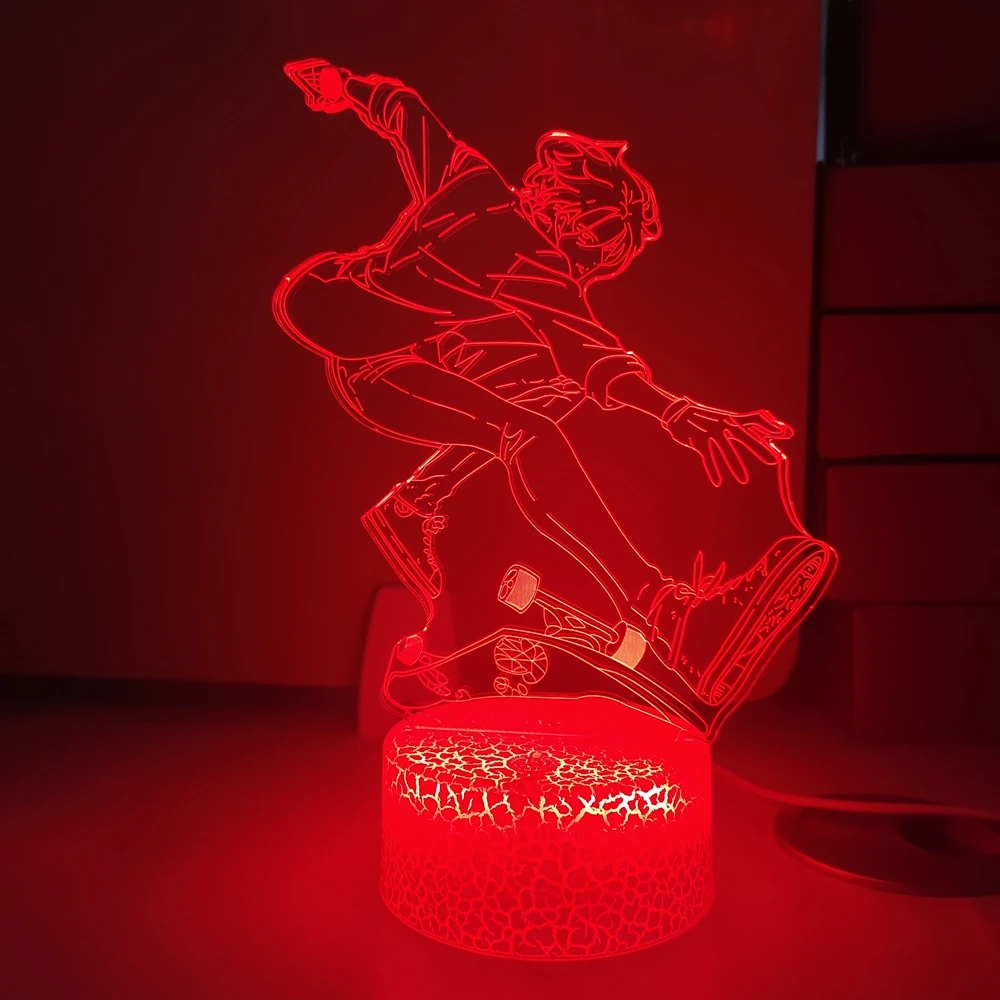 

3D Lamp Newest Anime Led desk Children's Nightlight Kids Gift Bedside SK8 the Infinity Bedroom Decor