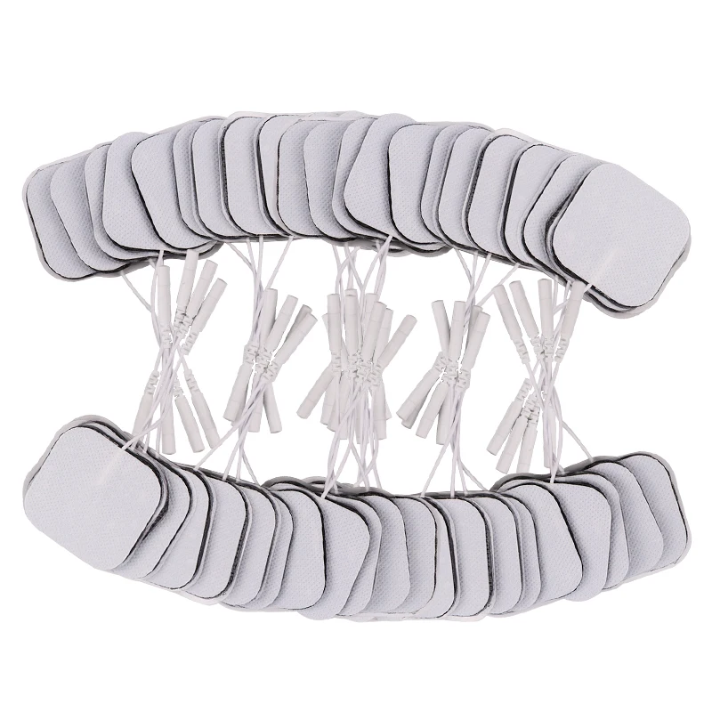 50/100Pcs Electrode Pads For Tens Acupuncture Physiotherapy Machine EMS Nerve Muscle Stimulator Slimming Massager Patch 5*5cm | Красота и