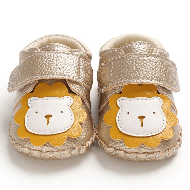 

Autumn Baby Boys Girl Shoes Casual Cartoon Lion Pattern Anti-Slip Soft Soled Infant First Walkers Shoes
