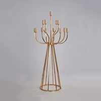 4 pcs metal candelabra luxury candle holders stands wedding table centerpieces road lead for home party decoration