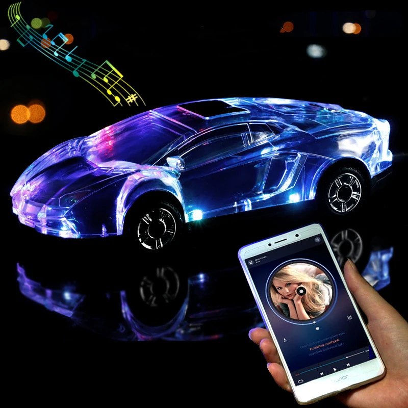 Bluetooth модель автомобиля динамик s стерео форма автомобиля динамик поддержка USB TF карты MP3 MP4 музыкальный плеер бас малыш подарки для ПК телефон