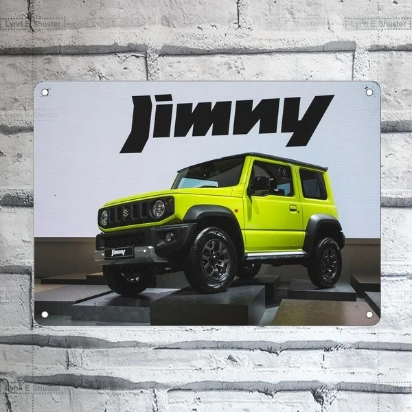 

Металлический оловянный плакат, настенный плакат, классический Suzuki Jimny, графический жестяной знак
