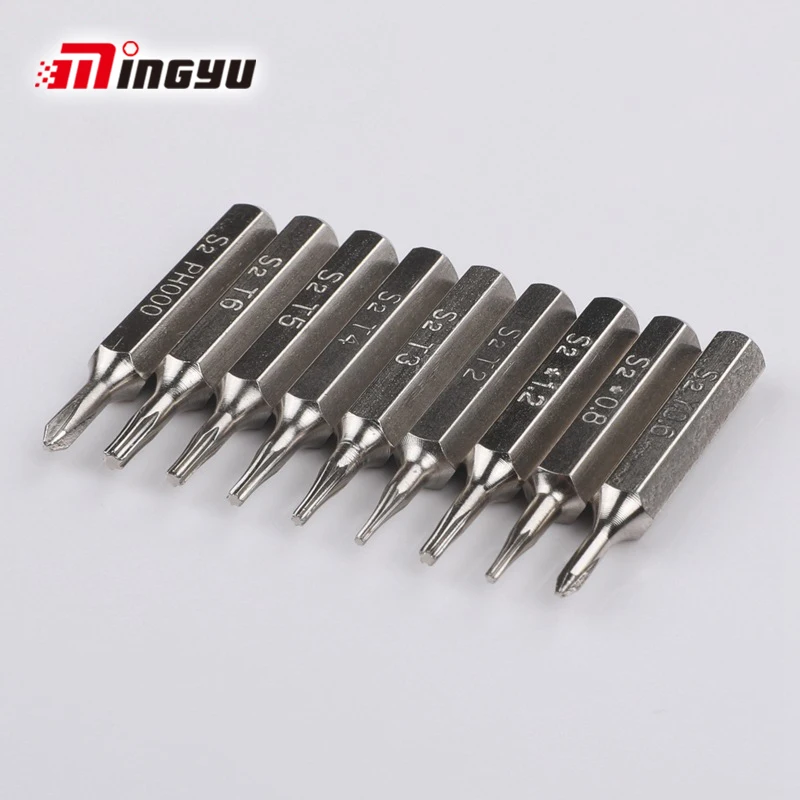 9pcs 4mm Shank Precision Screwdriver Bit Set Mini Torx Phillips Y-type 5-Point PH000 T3 T4 T5 Bits For Watch Glass Laptop | Инструменты