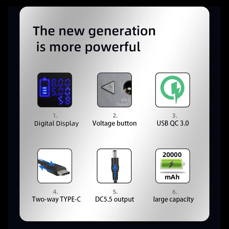 Для широкого фотоPower Bank Graphy Mobile Power HK2-2 Камера для телефонов Сверхбольшая емкость