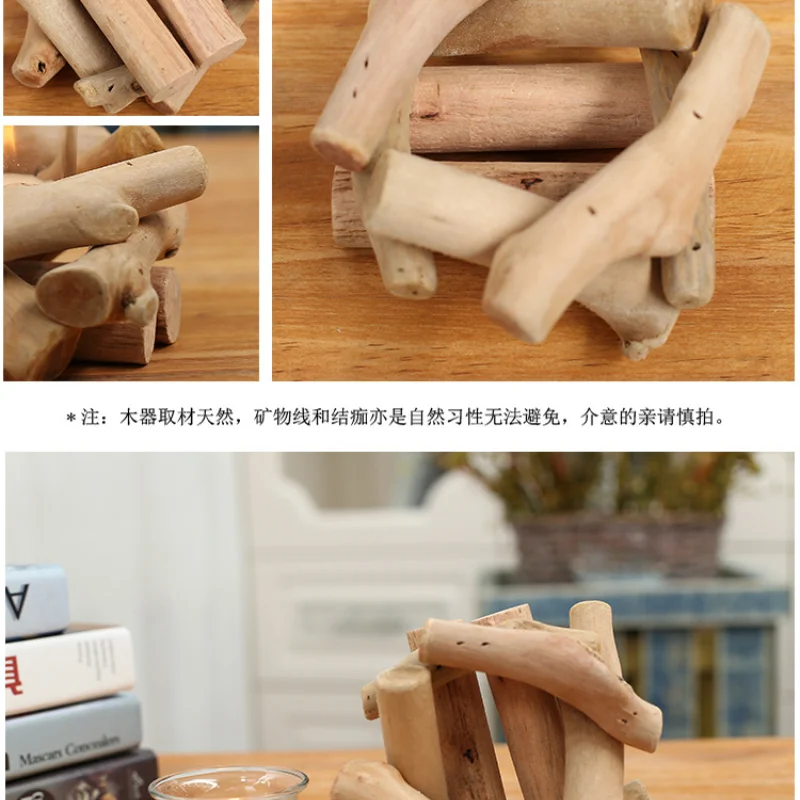 

Driftwood New Style Chinese Ornaments, Gifts, Handicrafts, Candle Holders, Wooden Crafts, Creative Personality Household Items