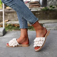 2022 vintage bohemian sandals for women summer slippers beach flat shoes fashion female vacation sandals zapatos para mujer