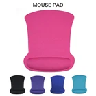 Квадратный коврик для мыши, подставка для запястья с мягким волокном, поддержка игровой мыши, коврик для мыши, коврик для компьютера, ПК, ноутбука, противоскользящий протектор для запястья