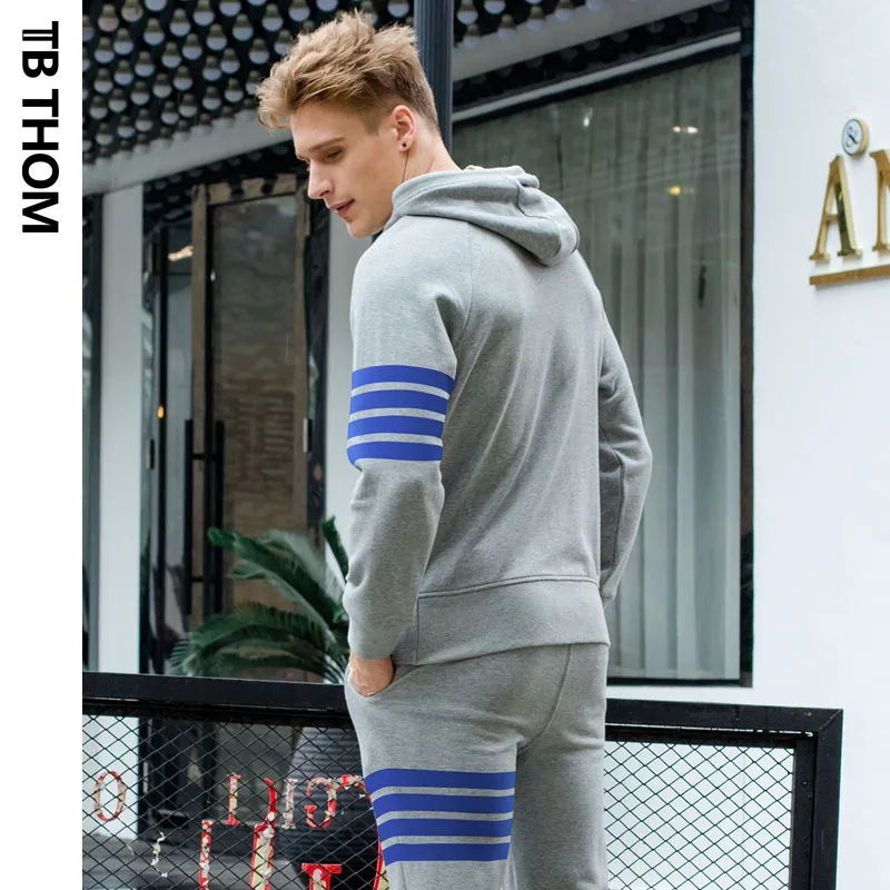 

arrivals 2021 new TB THOM men's hooded fashion jacket autumn spring cotton sweater men casual hoodies