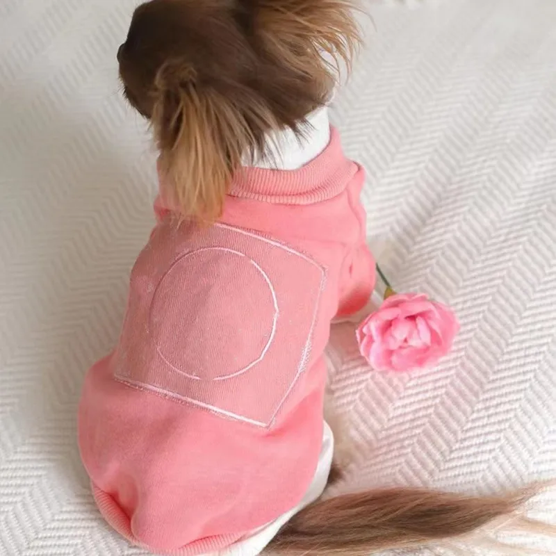 

Pet Dog Costume Cute Pink Pet Coat Soft Pullover Dog Shirt Jacket Sweatshirt Cat Sweater Pets Clothing Outf B1334