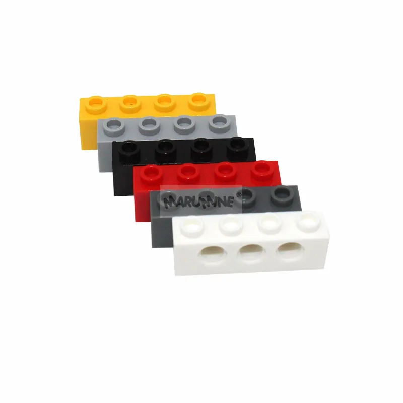 MARUMINE 1x4 с технологией отверстий кирпич 50 шт./лот пластиковые строительные блоки