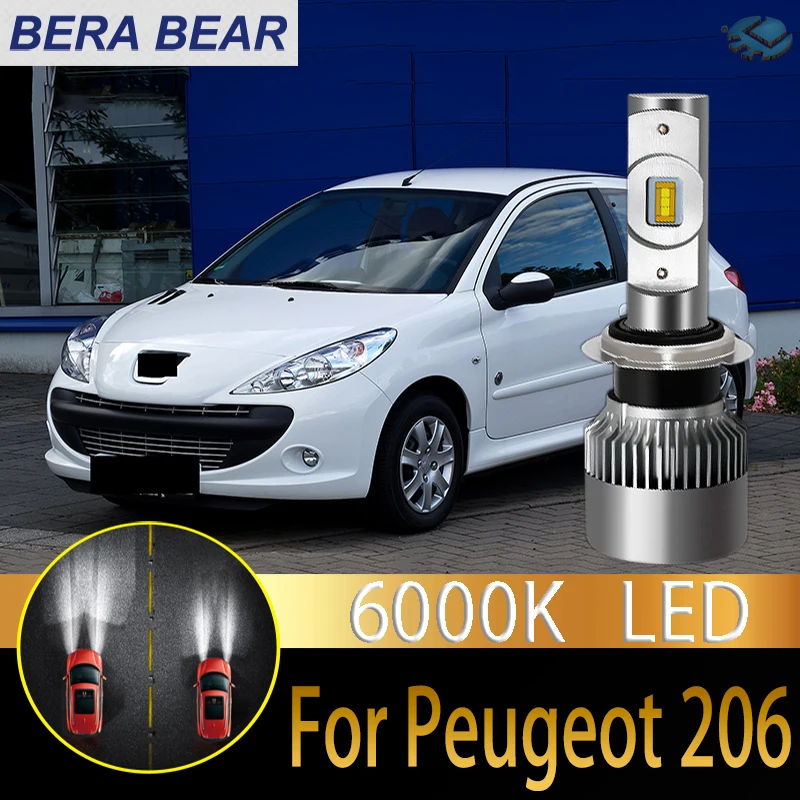 Автомобильный головной светильник BERA BEAR светодиодный для peugeot 206 207i Citroen C2