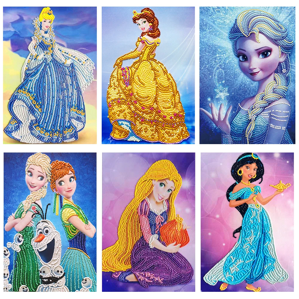 Алмазная живопись Disney 5D вышивка крестиком холодная принцесса Эльза