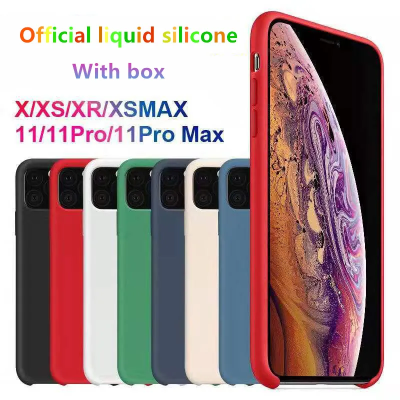 

Official Original Silicone Case For iPhone 12 Mimi SE 2020 XR X XS MAX 7 8 6 s 6s Plus Cases 11 Pro MAX Full Cover With LOGO