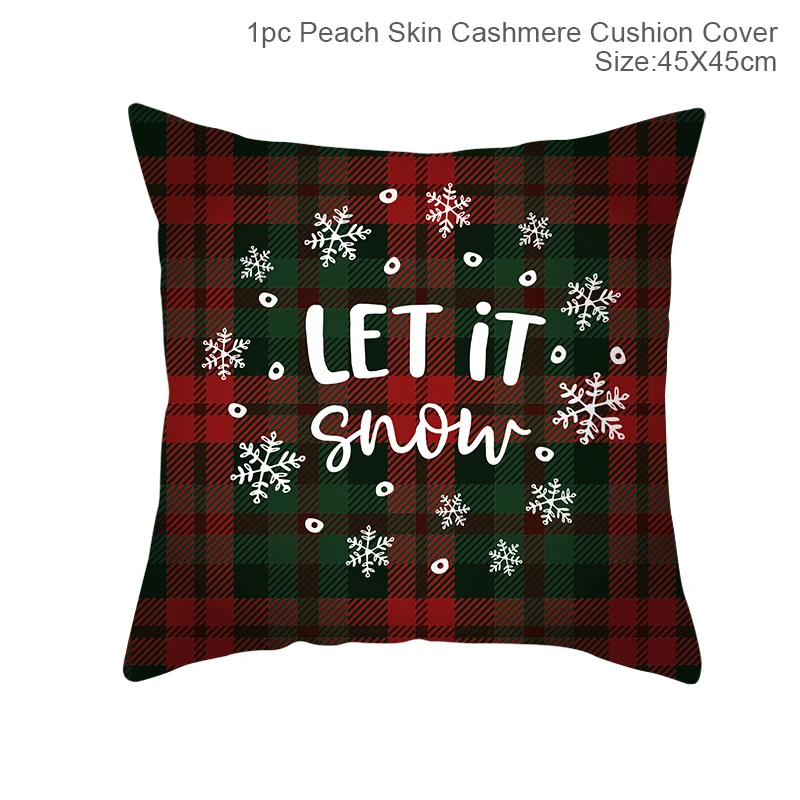Xmas cushion cover24 Christmas Cushion Covers Merry Christmas Decorations for Home Noel Christmas Gifts Navidad Xmas Cristmas DecorNew Year - Цвет: Xmas cushion cover24