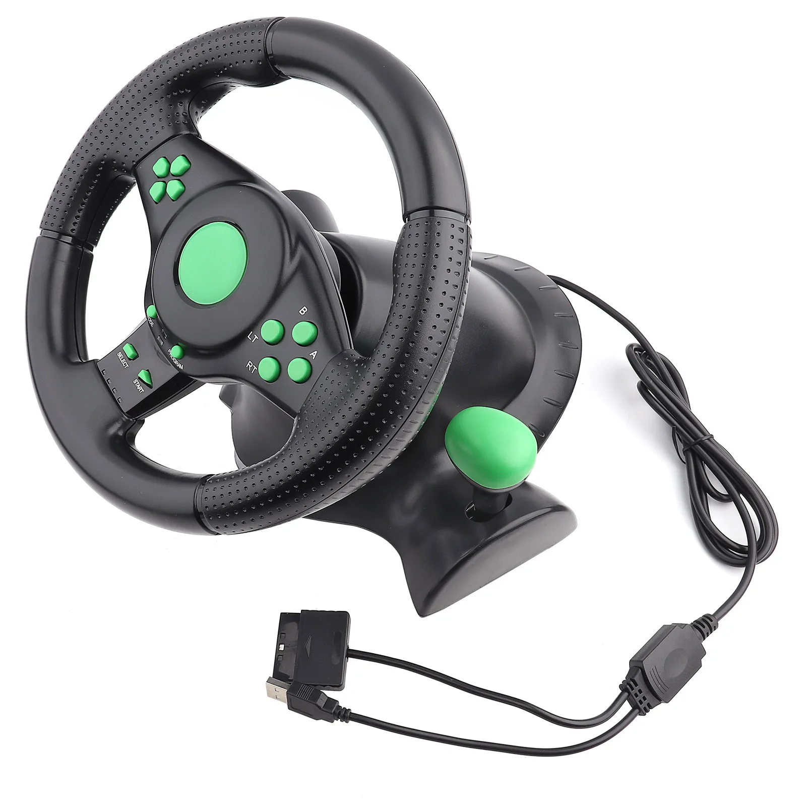 

Gaming Vibration Racing Steering Wheel Pedals For XBOX 360/ PS2/ PS3/ PC USB