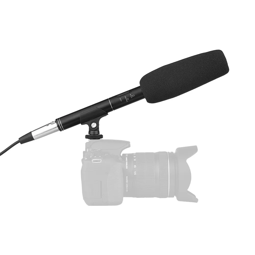 MF 260 Профессиональный супернаправленный конденсаторный микрофон для интервью + 6