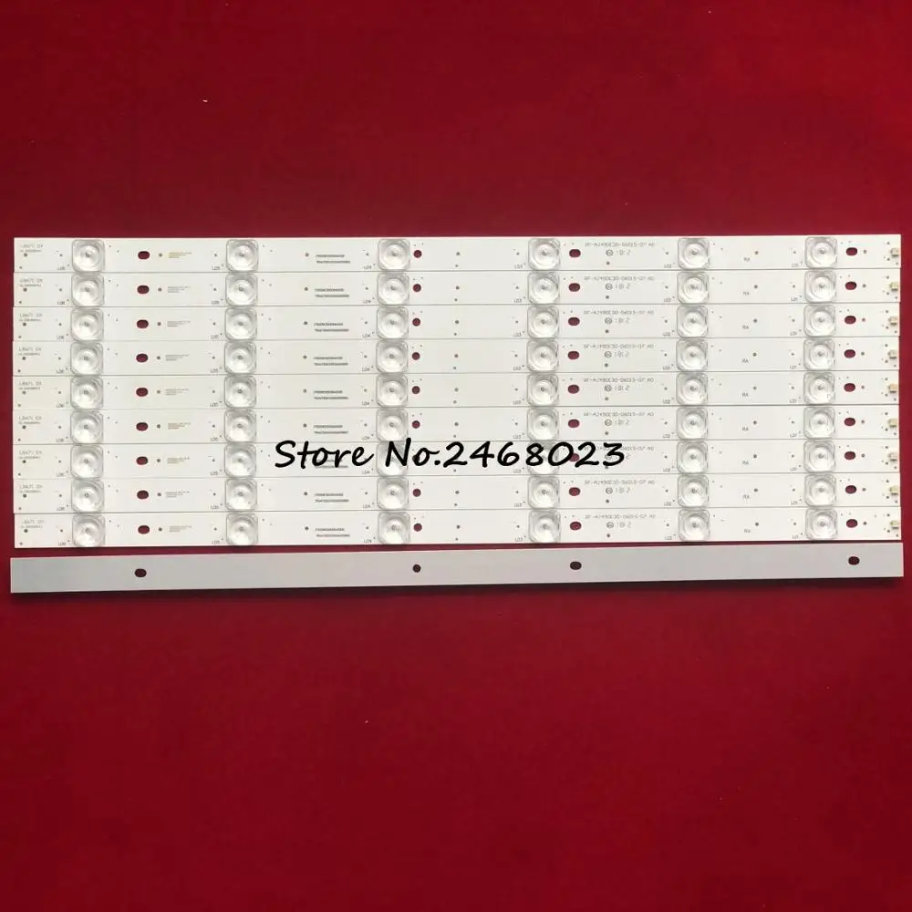 493mm10pcs светодиодный Подсветка полосы 6 лампы для Sharp 49 дюймов ТВ RF-AJ490E30-0601S-07 A0