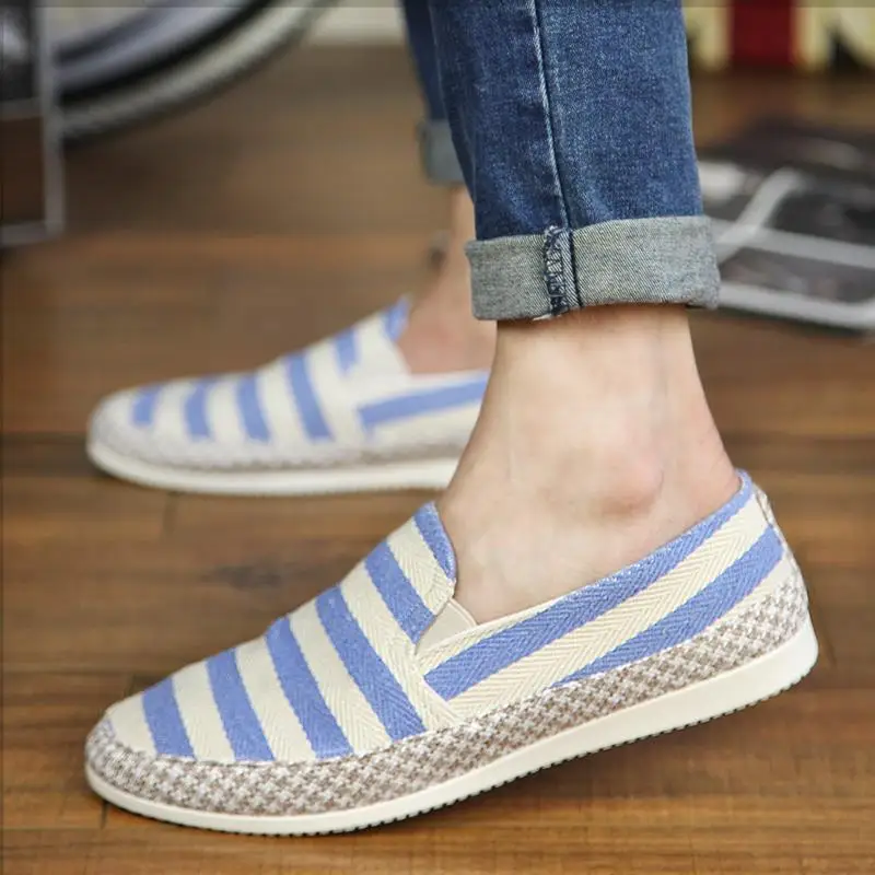 Мужские эспадрильи в стиле пэчворк мужские лоферы без застежки дышащая