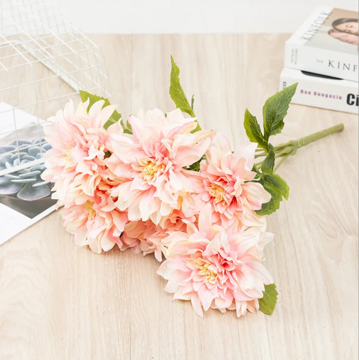 Искусственный 7-головый цветок-перегородка для ресторана украшение сделай сам