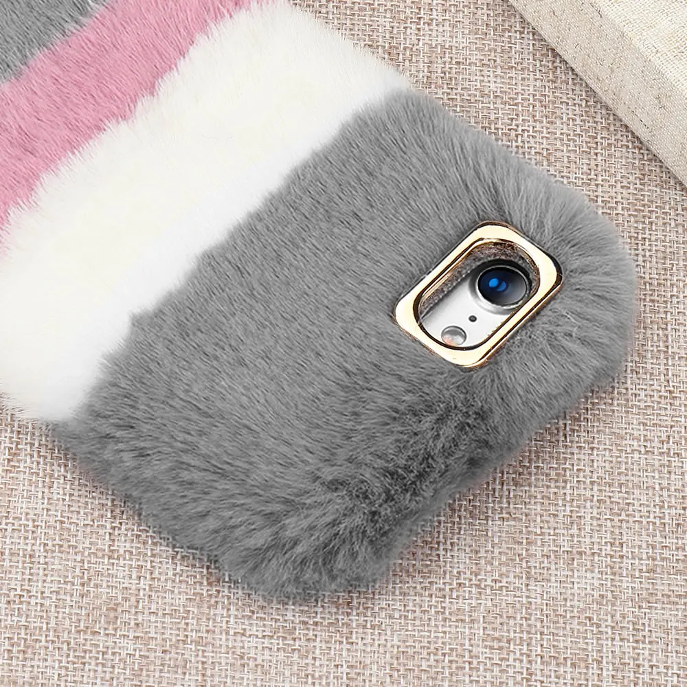 Pepmune Luxury Cute Fur Fluffy Case For iPhone 11 Pro Max Xr Xs X Girl Winter Soft Phone Cover Apple 8 Plus 7 6S 6 5 5S SE |