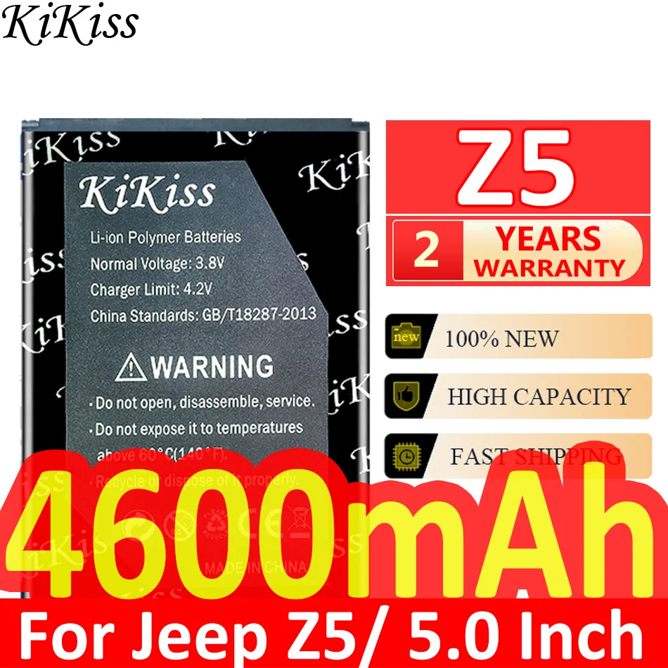 

Мощный аккумулятор KiKiss 4600 мАч для Jeep Z5/5,0 дюйма