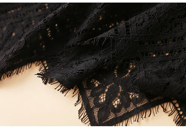 

Mujer Moda 2021 Office Faldas Lady Lace High Waist Skirt A-Line Mid-Calf Korean Fashion Streetwear Skirts Womens black white