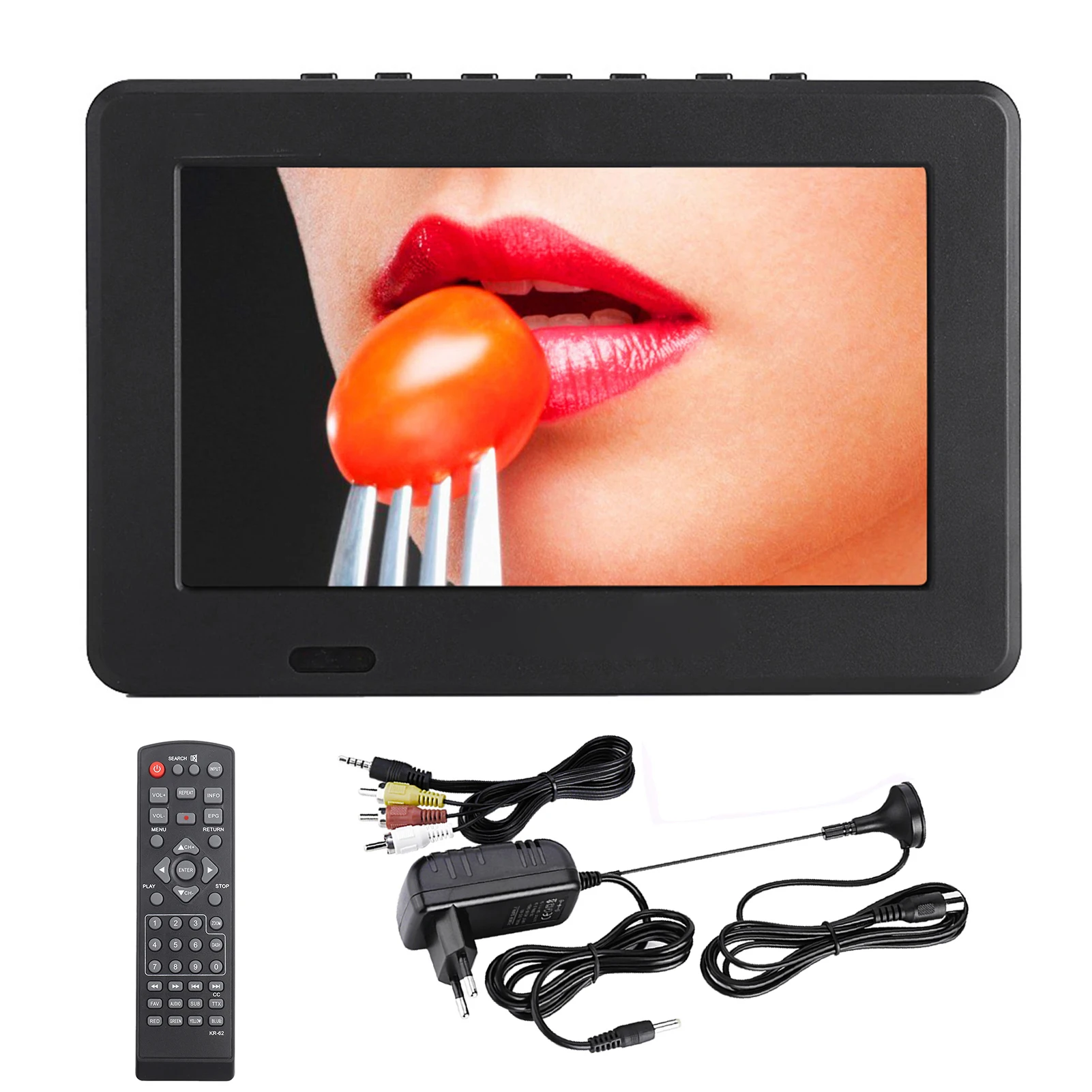Цифровой аналоговый телевизор LEADSTAR D-T2 7 дюймов 800x480 поддержка TF-карты USB аудио |