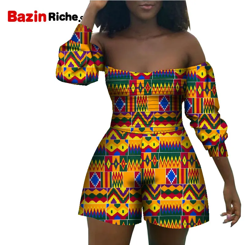 Женский короткий брючный костюм на одно плечо с длинным рукавом | Тематическая