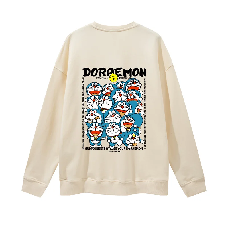 

Doraemon аниме парные кофты 2021 Мужской флисовый теплый пуловер с капюшоном Новинка Осень с длинным рукавом хип-хоп Личная мужская одежда