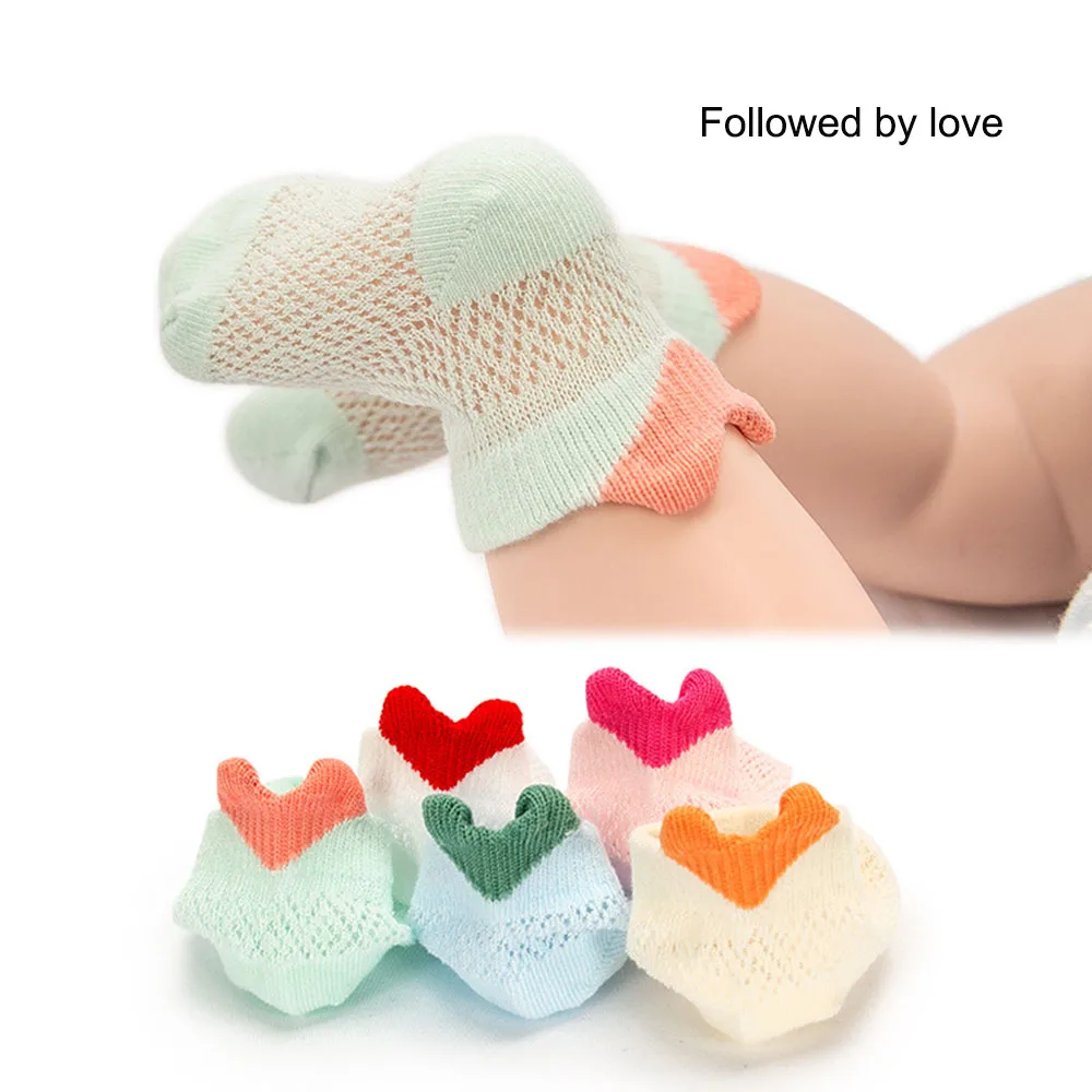 

5Pairs/Lot Children Socks Cute Short Baby Socks Cotton Comfortable Summer Thin Boat Socks Love Clothing Accessories Girl Boys