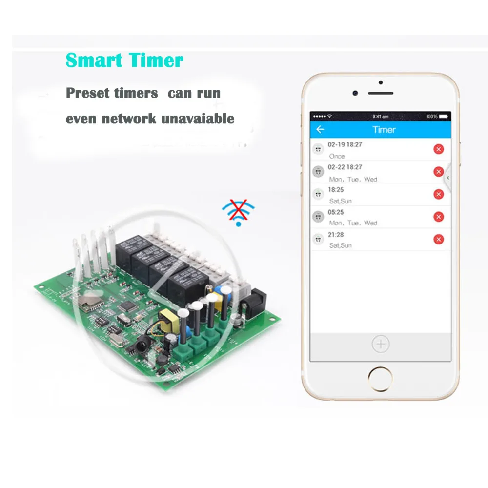 SONOFF 4CH Pro R2 беспроводной многоканальный WIFI переключатель для умного дома модуль
