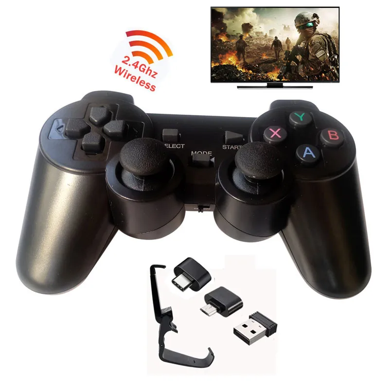 Беспроводной геймпад 2 4 ГГц для телефонов на Android планшетов ПК ТВ приставок PS3