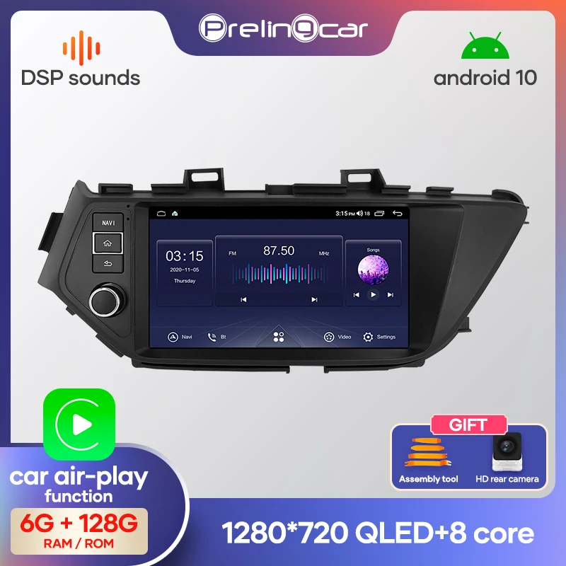 Автомобильная стереосистема prelingcar на Android 10 0 с сенсорным IPS-экраном для Nissan Bluebird