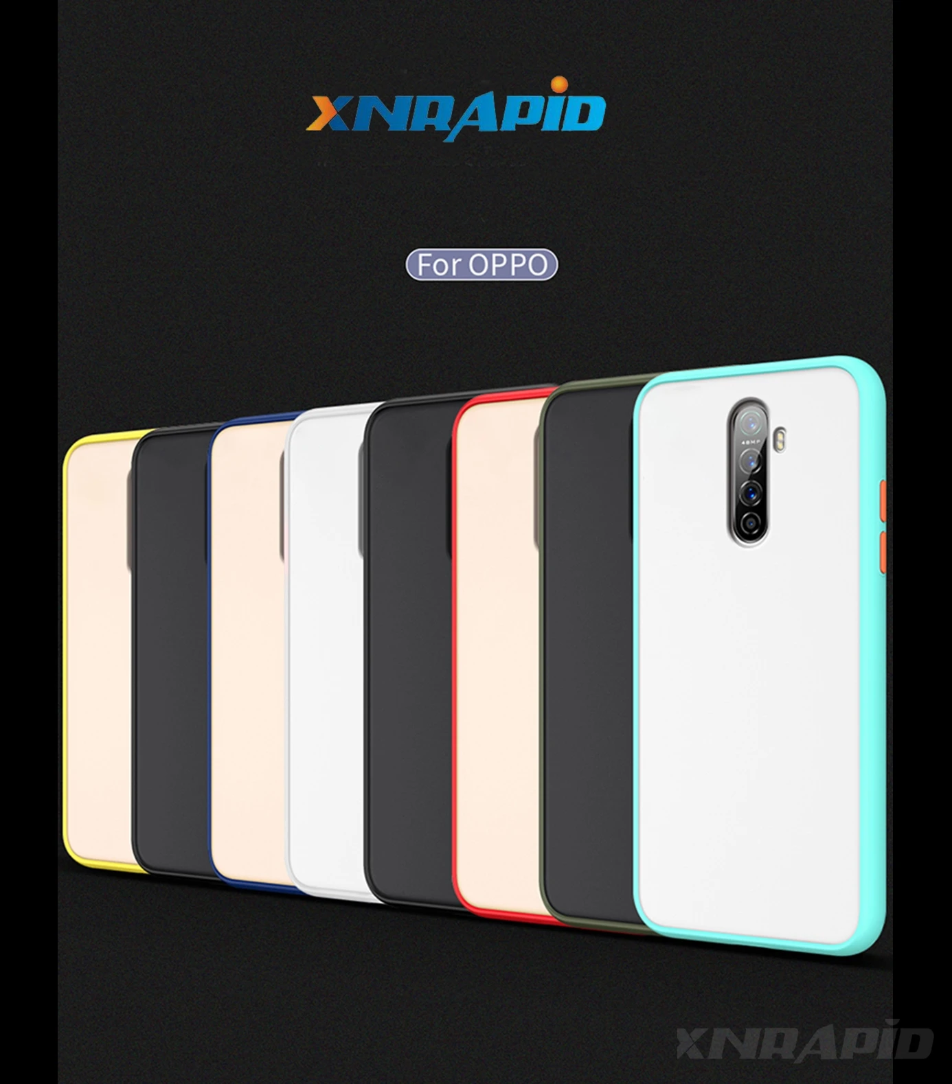 Матовый полупрозрачный чехол для OPPO Realme X2 Pro XT Reno Ace с силиконовой рамкой жесткая
