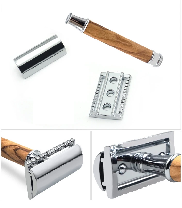 Ультра гладкая Расческа для бритья с двойными краями Безопасный металлический