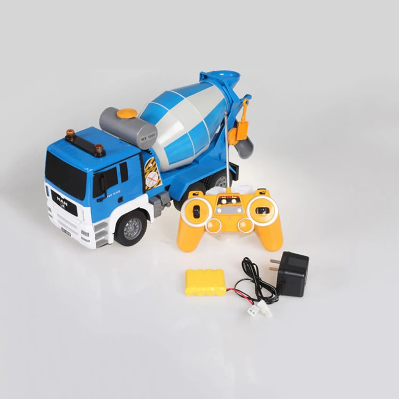 Двойной E 1:20 Масштаб RC грузовик бетономешалка с огнями и звуком строительство