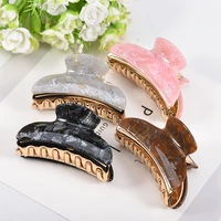 making hair crabs high quality acrylic claw clips for thick hair accessoires large size hairgrips lazy hair style headwear 2021