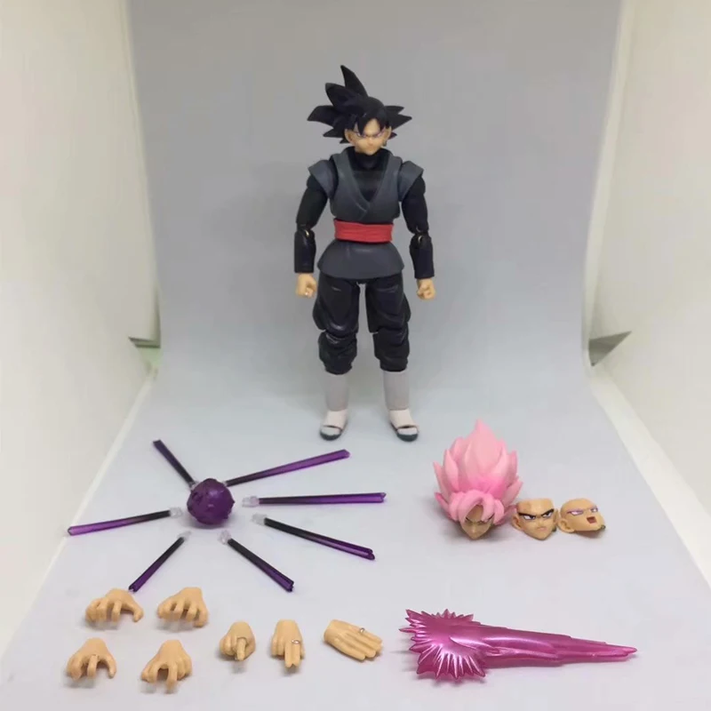 Dragon Ball Shf Goku Black Zamasu Battle Scence Cosplay Decor Collectible Toys For Children Dragon Ball Super Model Dolls Zamasu