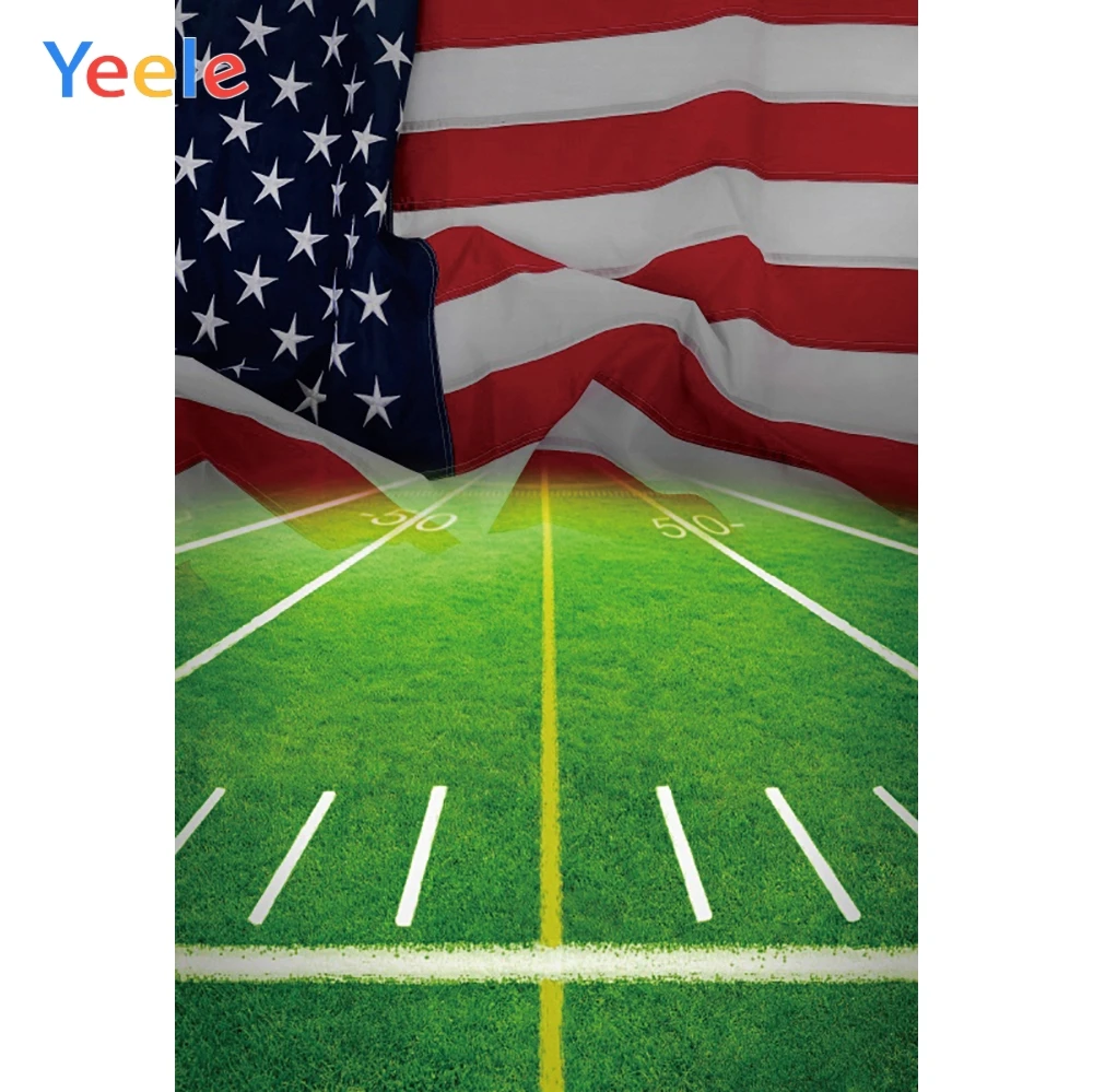 Yeele фотографический фон Спорт Американский футбол газон стадион
