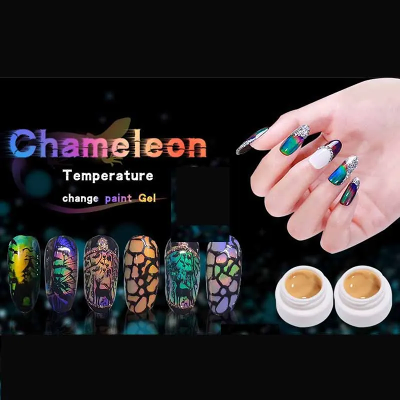 УФ-Гель-лак для ногтей меняющий температуру градиентный цветной лак эмаль