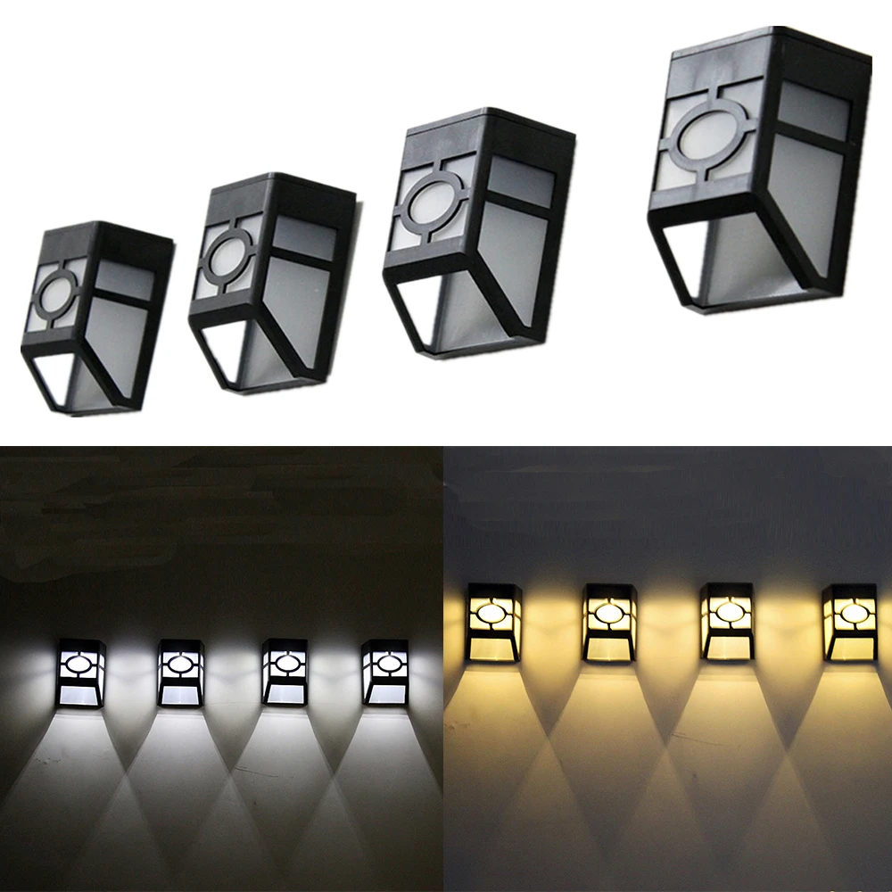 

1-8pcs Outdoor Solar Lamp LED Solar Light Wall Street Light Lamp Solar Powered Sunlight Waterproof Solar Lamp Garden Decorative