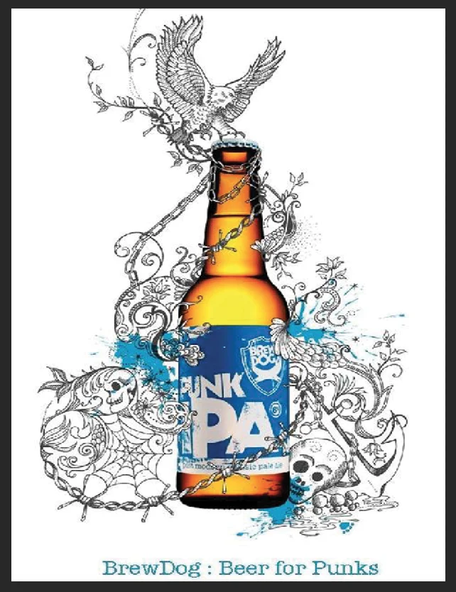 

IPA Brewdog Beer Bar Metal Sign Retro Pub Plaque Man Cave Garage Shed Tin Punks