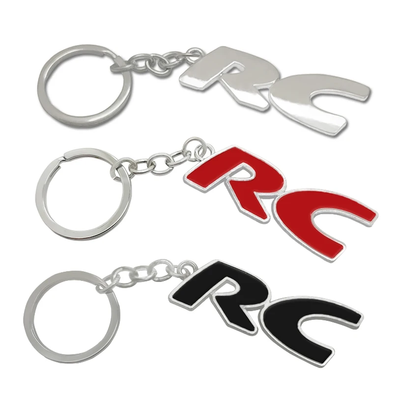 3D металлический автомобильный брелок RC эмблема для ключей со значком PEUGEOT 207 SPORT GT