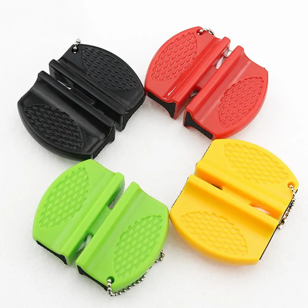 Портативная точилка для кухонных ножей Двухступенчатая походная карманная мини