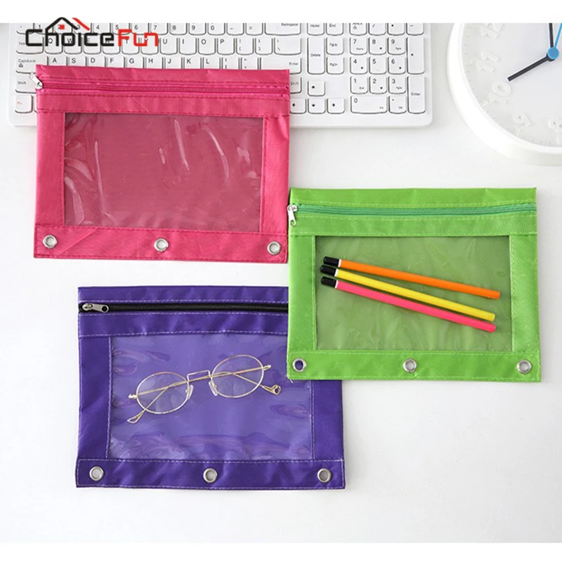 Выбор FUN 6 штук записная книжка с кольцевым механизмом Пенал-сумочка отверстиями