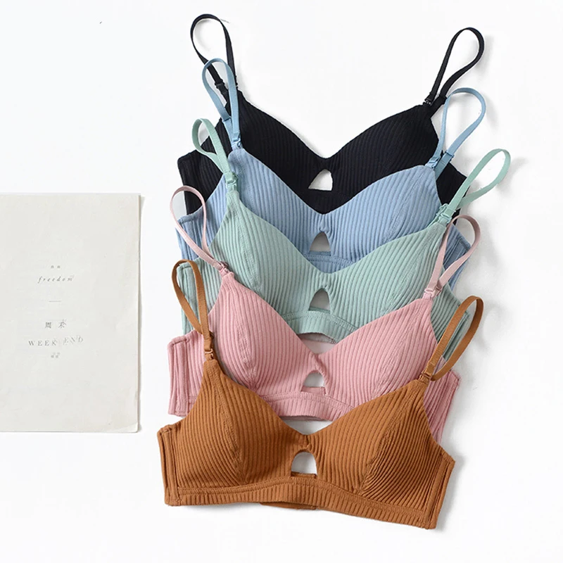 Бесплатная доставка 5 цветов сексуальный женский бюстгальтер с хлопковой