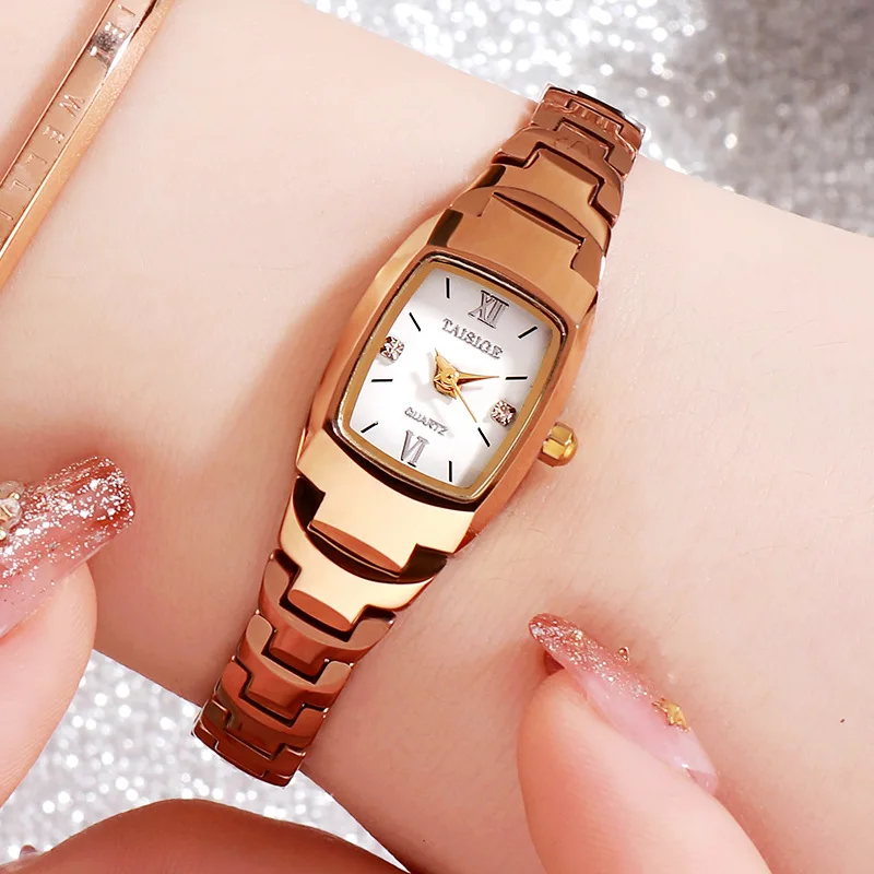

Tungsten Steel Watch Women's Small Bracelet Sapphire Mirror Student Trendy Fashion Quartz Watch watches for women